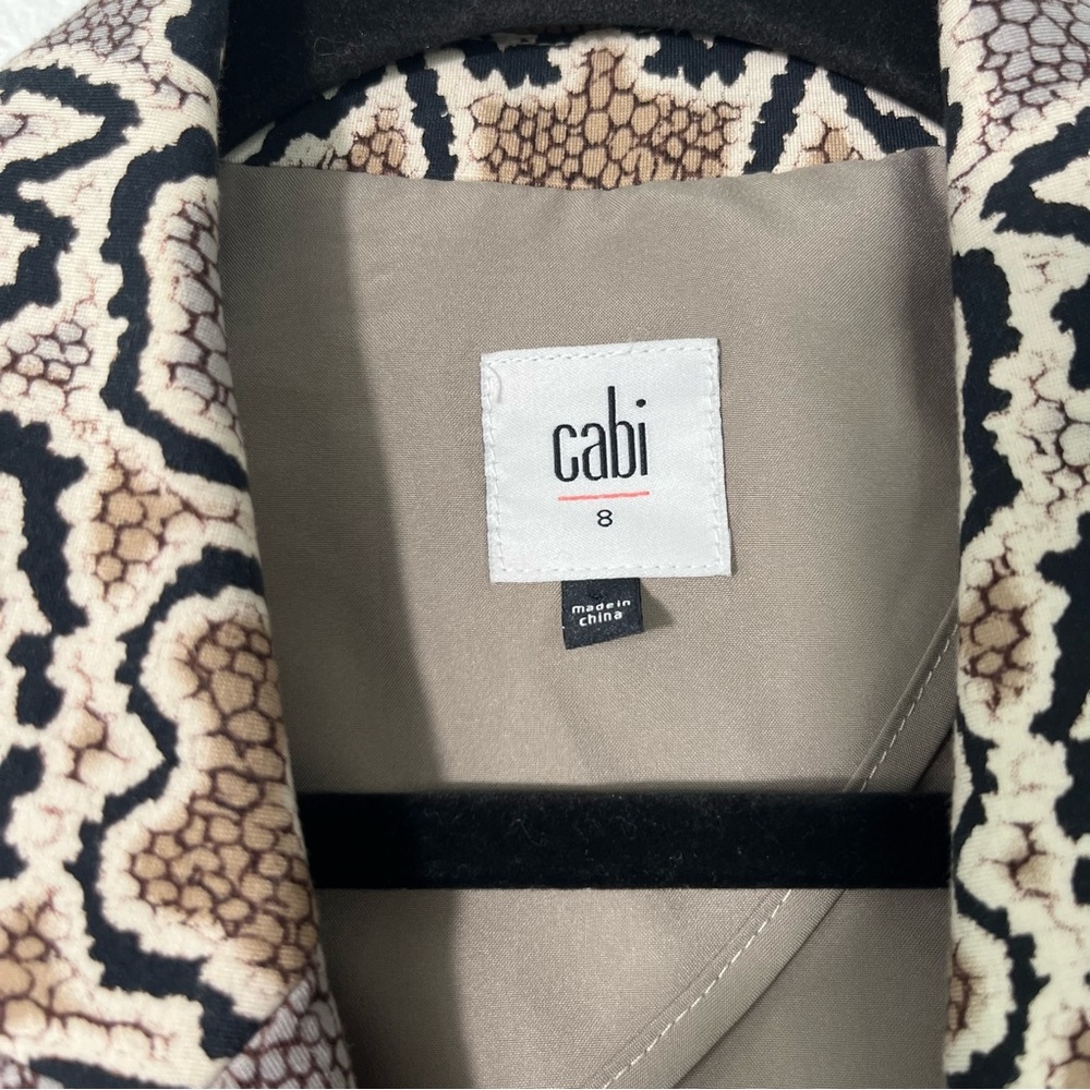 Cabi Python Snake Print Double Breasted Fitted Ja… - image 7